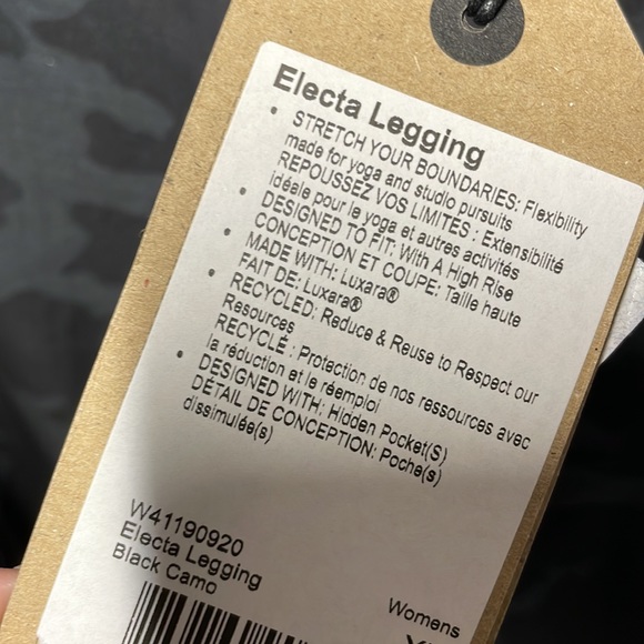 NWT PrANa black camo high rise legging - Picture 13 of 15